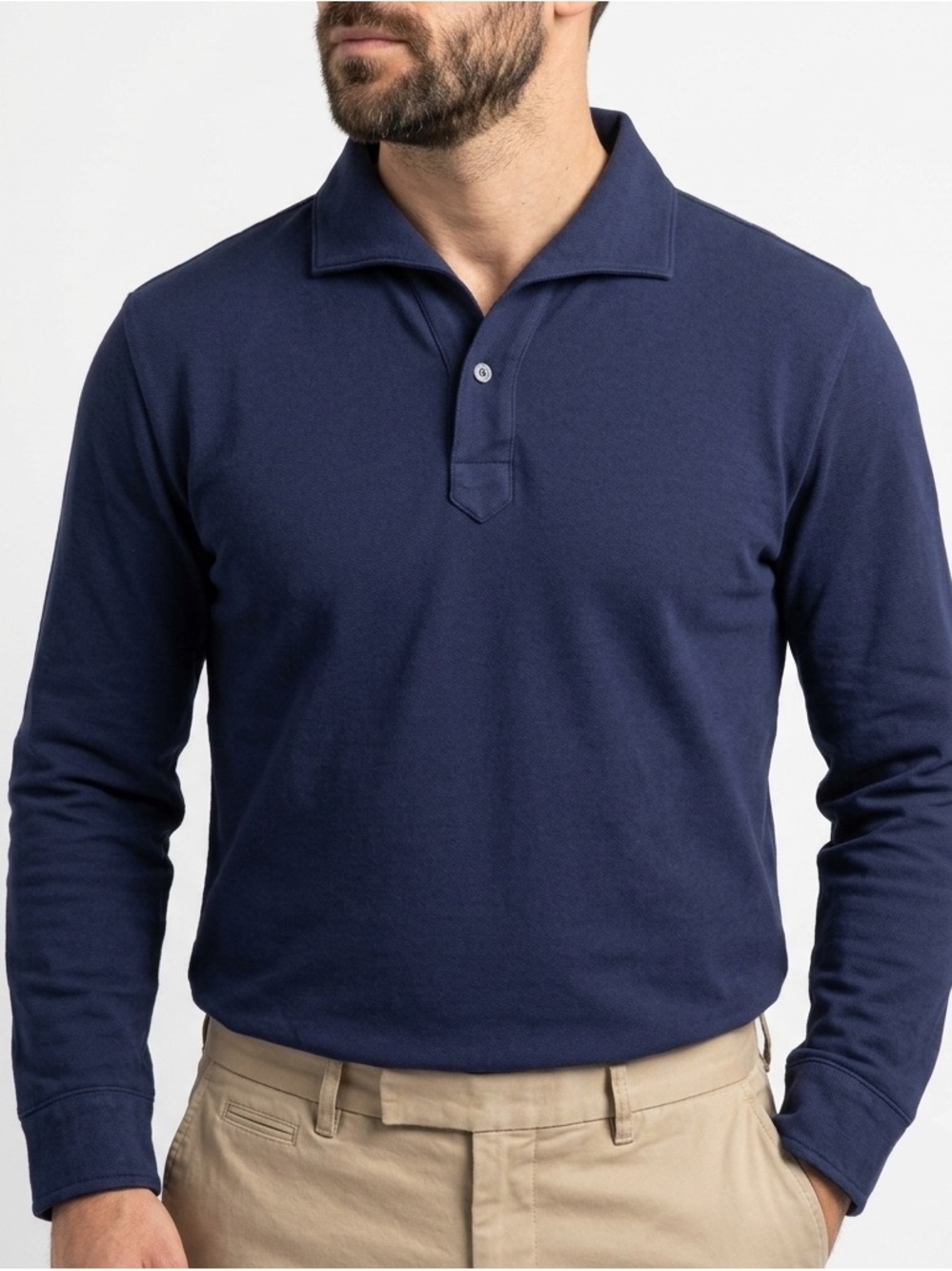 1935 by CYC navy LS polo 🌊 XL (fits L)
